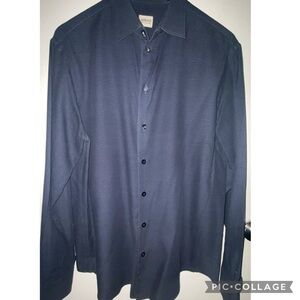 Armani Collezioni Navy Button Down Shirt